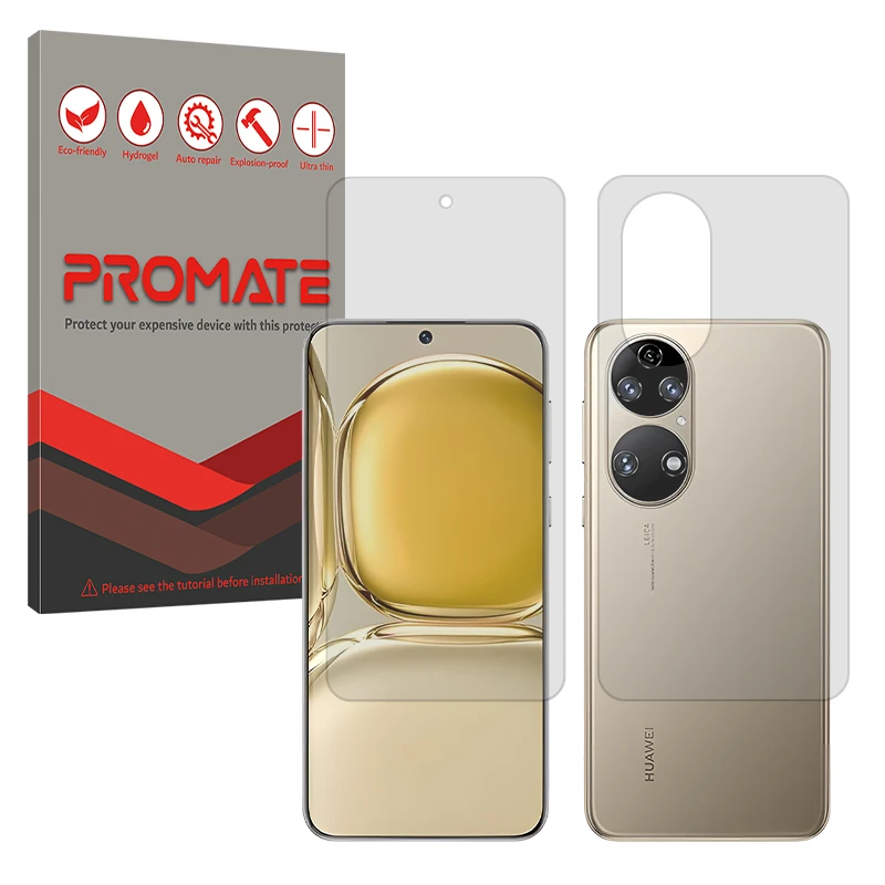 محافظ صفحه نمایش مات پرومیت مدل Resistant مناسب برای گوشی موبایل هوآوی P50 Pro به همراه محافظ پشت گوشی
