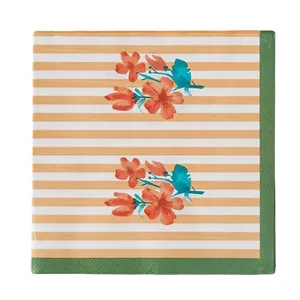 دستمال میز انگلیش هوم مدل Retro Flower بسته 20 عددی