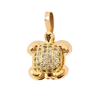 آویز گردنبند طلا 18 عیار زنانه سوزیانا طرح لاک پشت