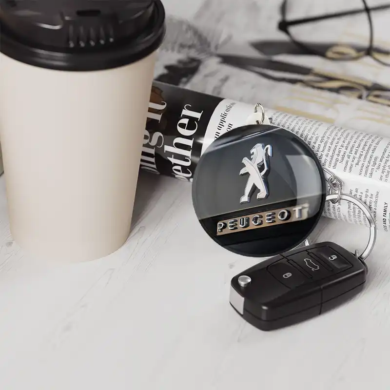 جاکلیدی خندالو مدل پژو Peugeot کد 23649