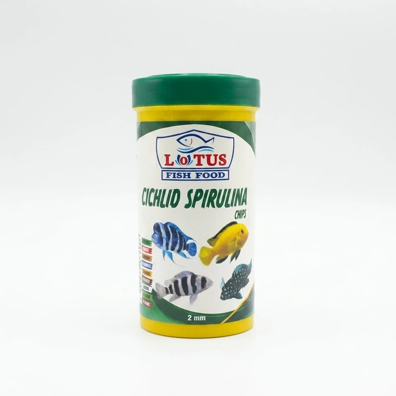 غذای ماهی لوتوس مدل Cichlid Spirulina وزن 100 گرم