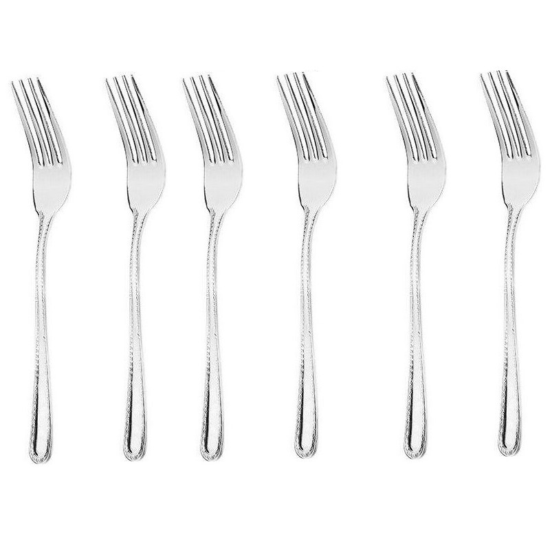 چنگال غذاخوری صنایع استیل ایران کد 808 بسته 6 عددی