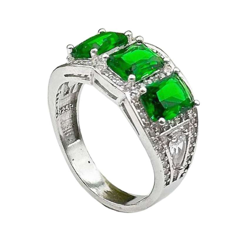 انگشتر نقره زنانه مدل باگت 068 انگشتر نقره زنانه مدل باگت 068