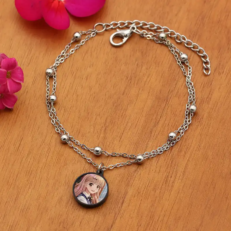 پابند زنانه ناکسیگو مدل شب تاب طرح دختر انیمه ای کد LB7442