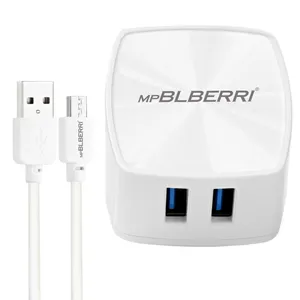 شارژر دیواری ام پی بلبری مدل BLB-044 به همراه کابل تبدیل microUSB
