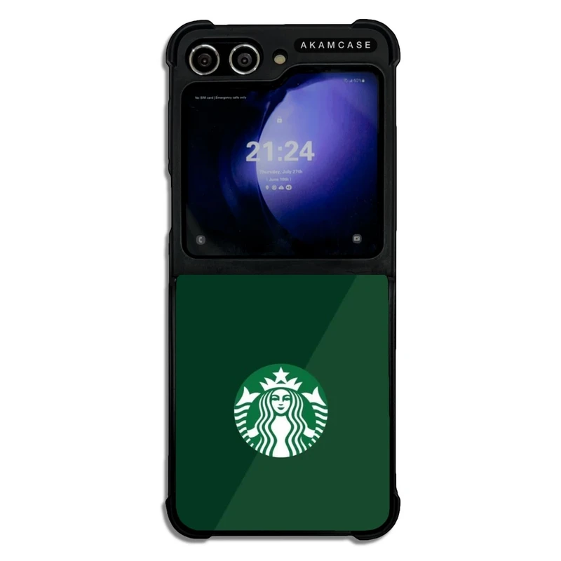 کاور آکام مدل AMC-WSGZFLIP5-STARBUCKS-21 مناسب برای گوشی موبایل سامسونگ Galaxy Z Flip 5