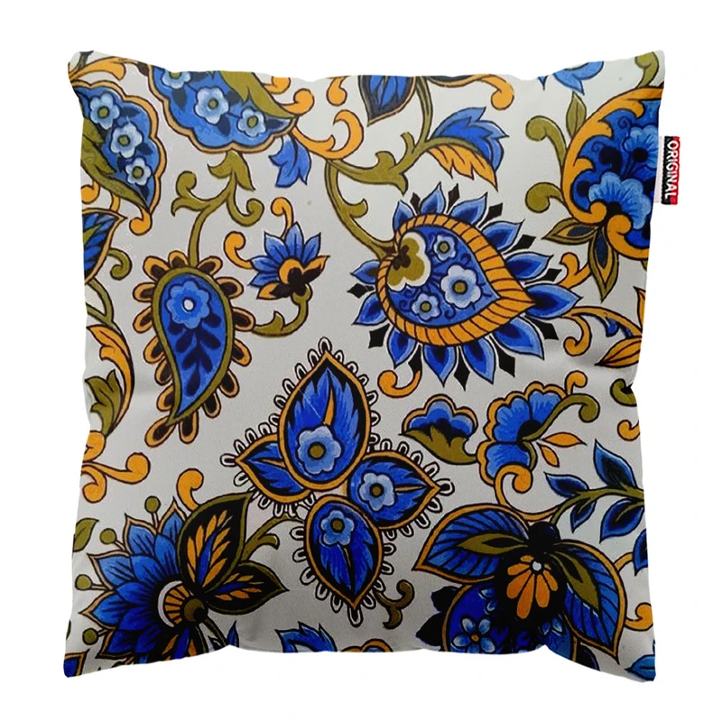 کوسن پاد آفرین طرح گل کد 2456 سایز 30*30 سانتی متر