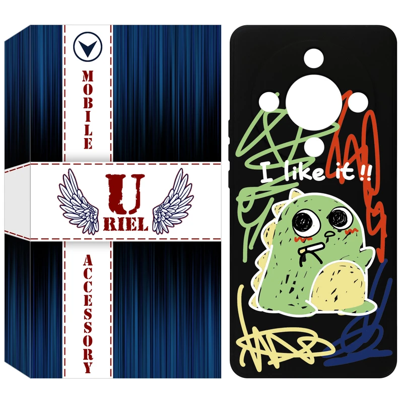 کاور یوریل مدل KSH کد 21 طرح دایناسور نقاش مناسب برای گوشی موبایل آنر X9b / X50 / Magic6 Lite / Magic 6 Lite