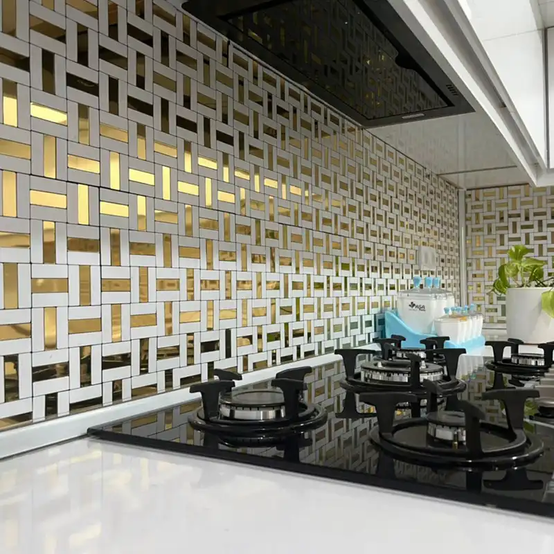 کاشی مدل بین کابینتی پلیمری آشپزخانه کد 1081 بسته 6 عددی