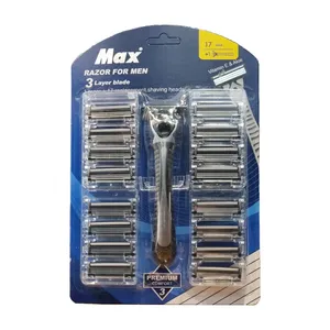 خود تراش مکس مدل Premium Comfort به همراه تیغ یدک بسته 17 عددی