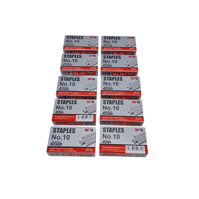 سوزن منگنه ام اند جی کد 92757 سایز10 بسته 10 عددی