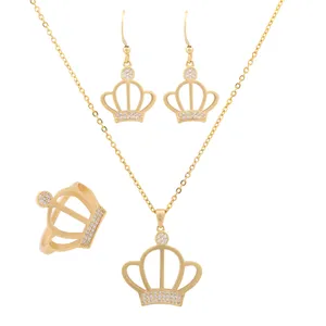 نیم ست زنانه مدل تاج کد M3073