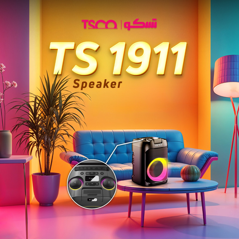اسپیکر بلوتوثی قابل حمل تسکو مدل TS 1911