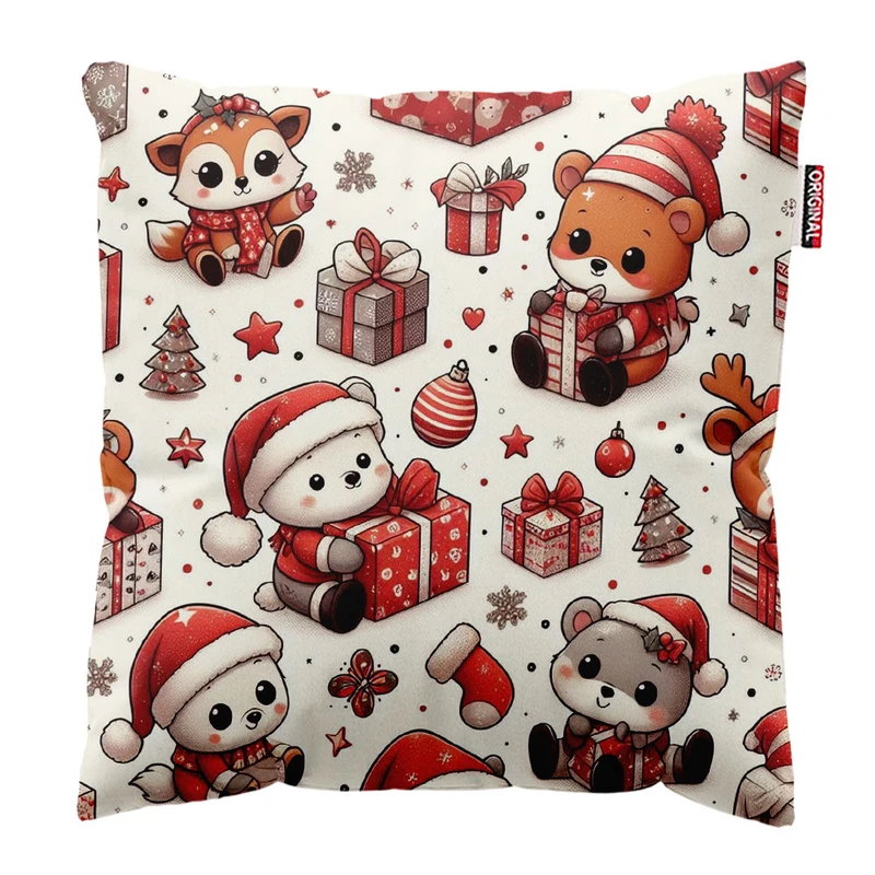 کوسن پاد آفرین طرح کریسمس کد 2651 سایز 30*30 سانتی متر