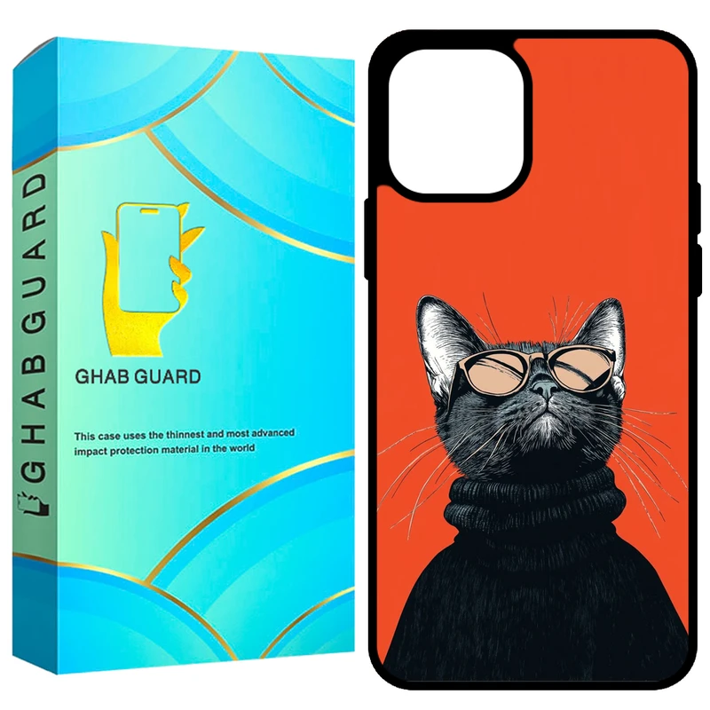  کاور قاب گارد طرح گربه مدل GCHP12P مناسب برای گوشی موبایل اپل iPhone 12 Pro