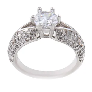 انگشتر نقره زنانه بازرگانی میلادی مدل فانتزی کد AWR_776