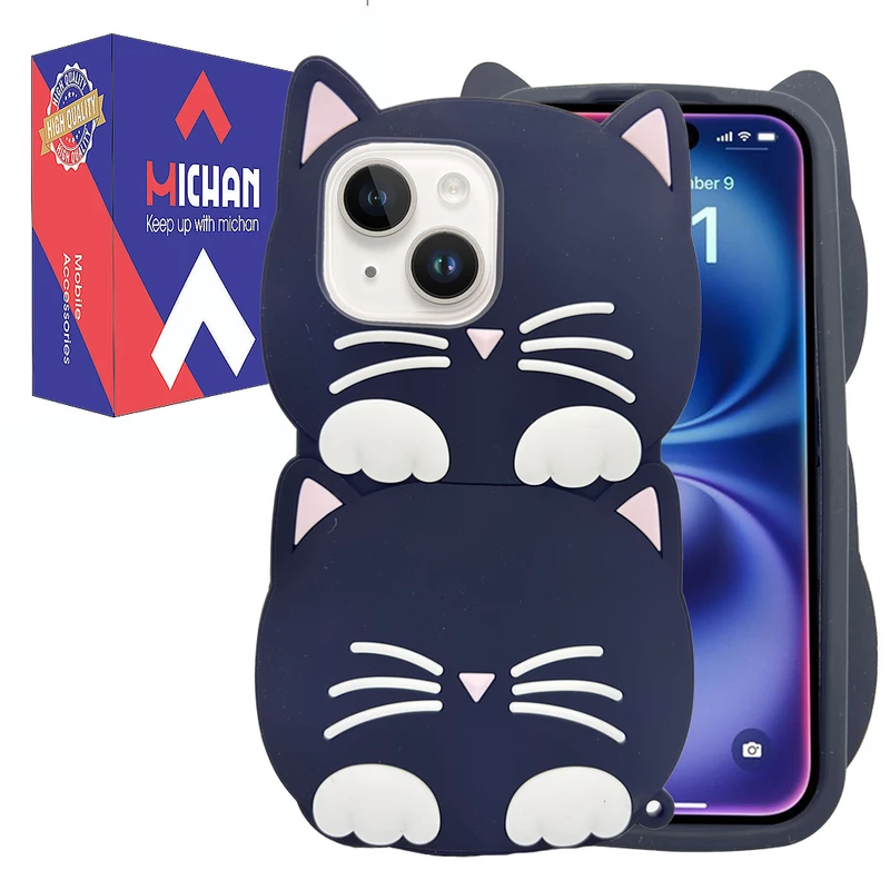 کاور میچان مدل BLACKCAT مناسب برای گوشی موبایل اپل IPHONE 15