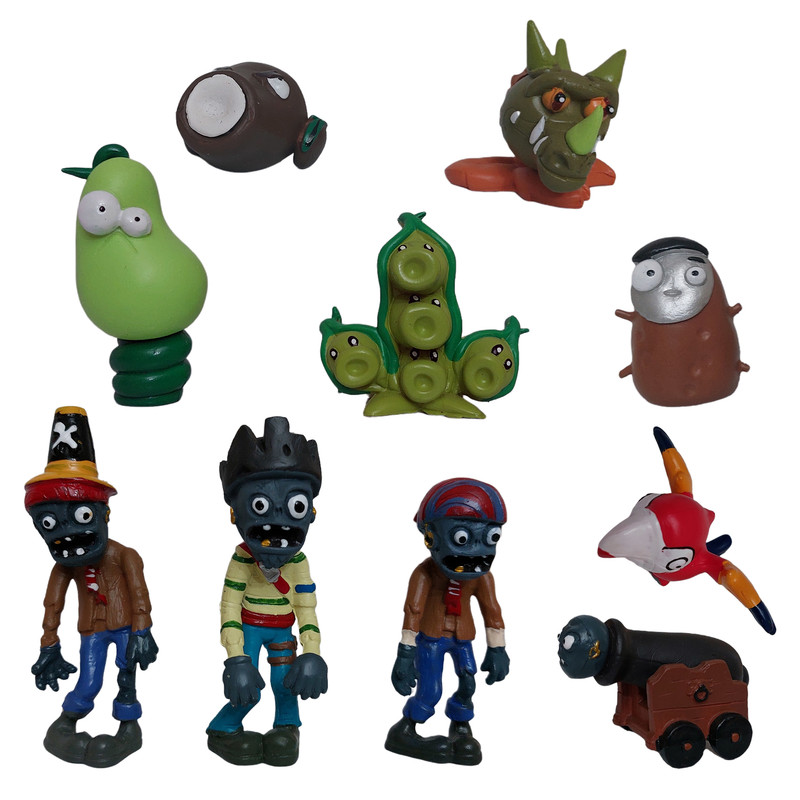 اکشن فیگور مدل Plants VS Zombies کد PA - 3 مجموعه 10 عددی