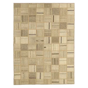 کلاژ گلیم دستبافت سه و نیم متری مدل تکه دوزی کد 538654