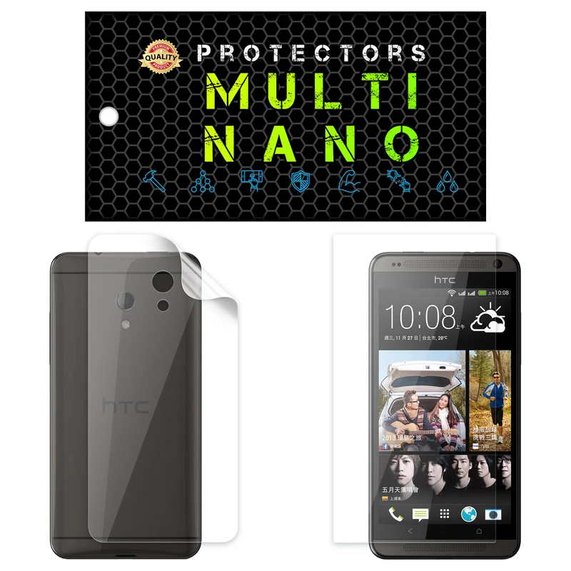 محافظ صفحه نمایش مولتی نانو مدل X-SFT مناسب برای گوشی موبایل اچ تی سی Desire 700 Dual Sim به همراه محافظ پشت