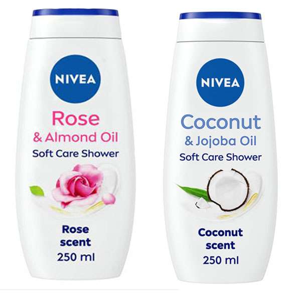 شامپو بدن نیوا مدل COCONUT حجم 250 میلی لیتر به همراه شامپو بدن مدل ROSE Almond