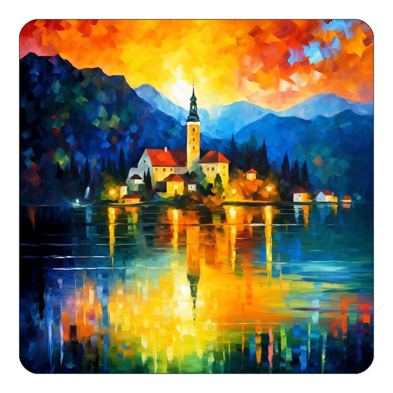 مگنت کاکتی طرح نقاشی رنگ روغن مدل mp71075