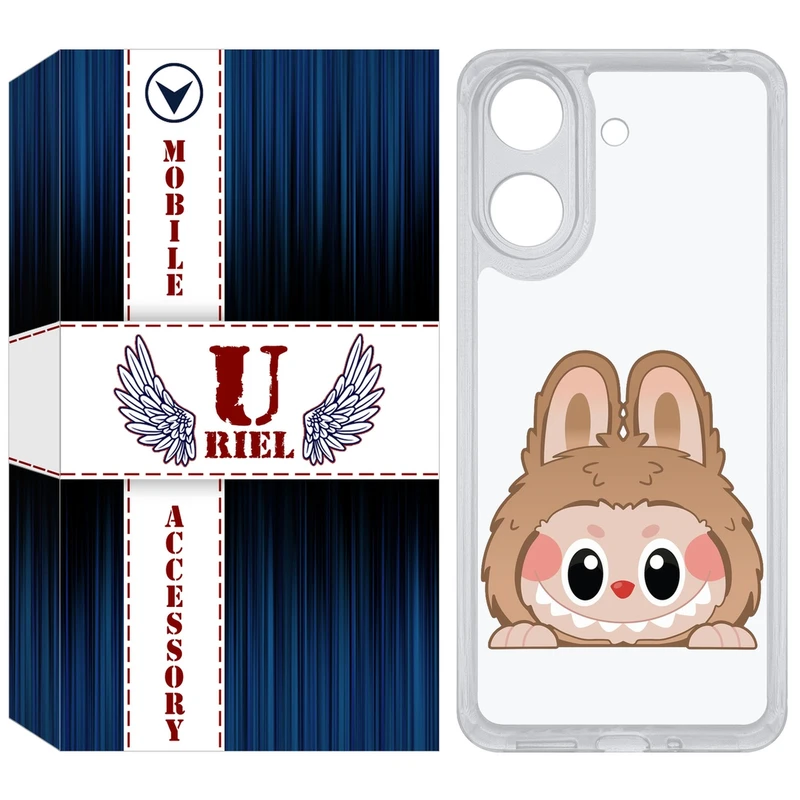 کاور یوریل قاب مدل Clear کد 143 طرح لبوبو مناسب برای گوشی موبایل شیائومی Redmi 13C / Poco C65