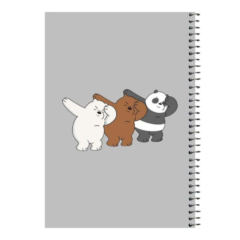 دفتر مشق 80 برگ اس جی مدل خرس های کله فندقی کد۳   