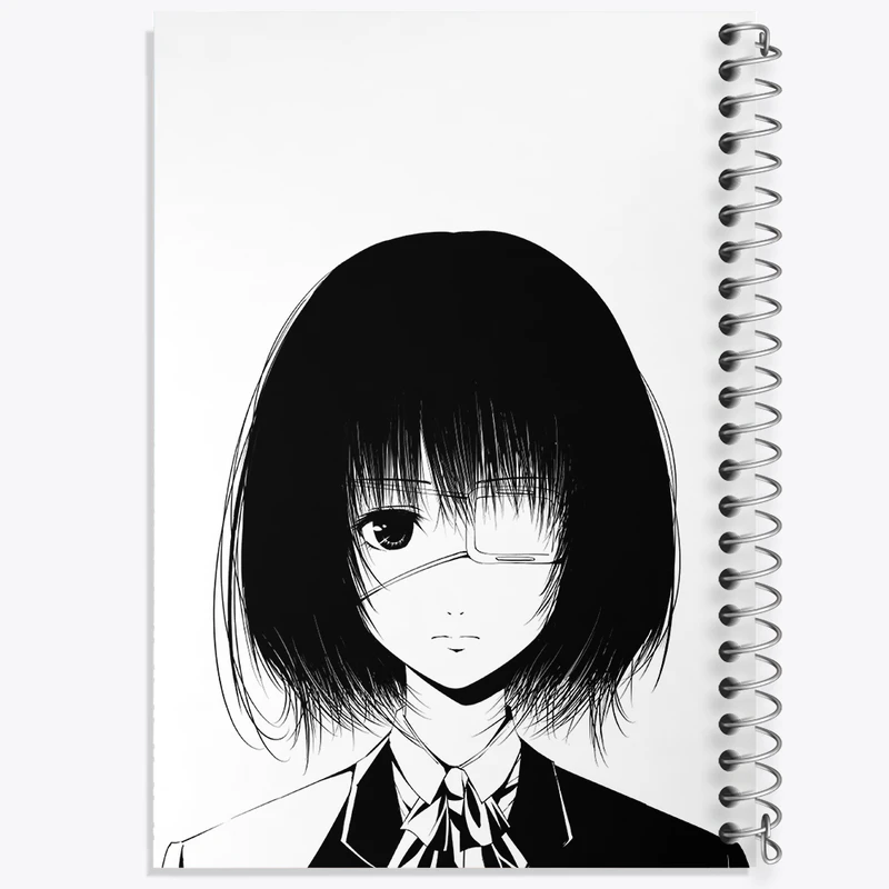 دفتر شطرنجی 50 برگ خندالو مدل میساکی می انیمه دیگری کد 32036