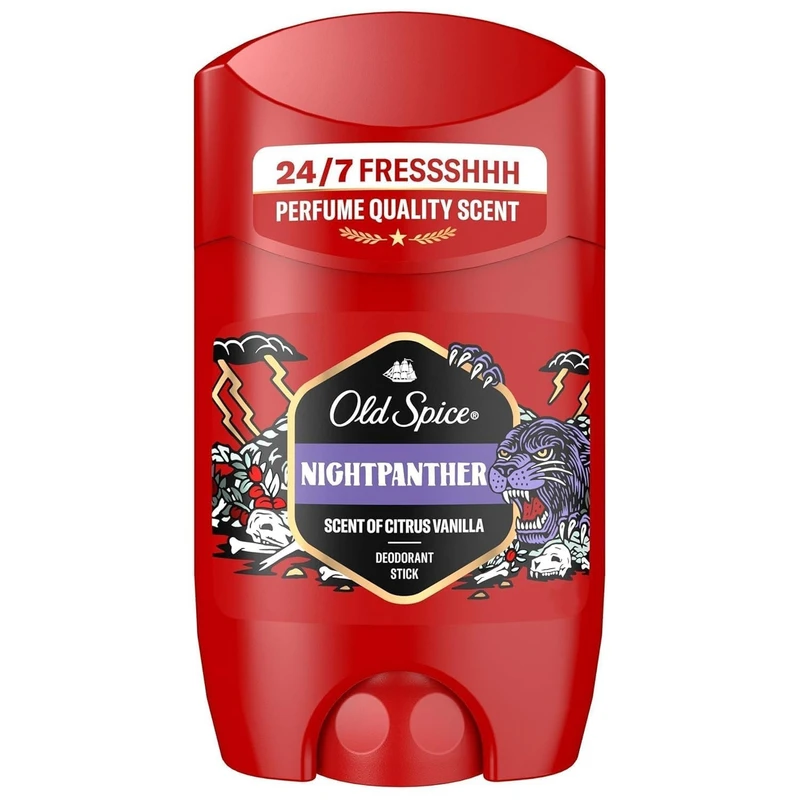 استیک دئودورانت الد اسپایس مدل Nightpanther با رایحه مرکباتی و وانیل و حجم 50 میلی لیتر 
