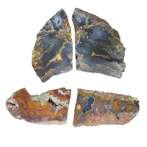 سنگ راف عقیق شجر مدل خراسان کد z3 مجموعه 4 عددی