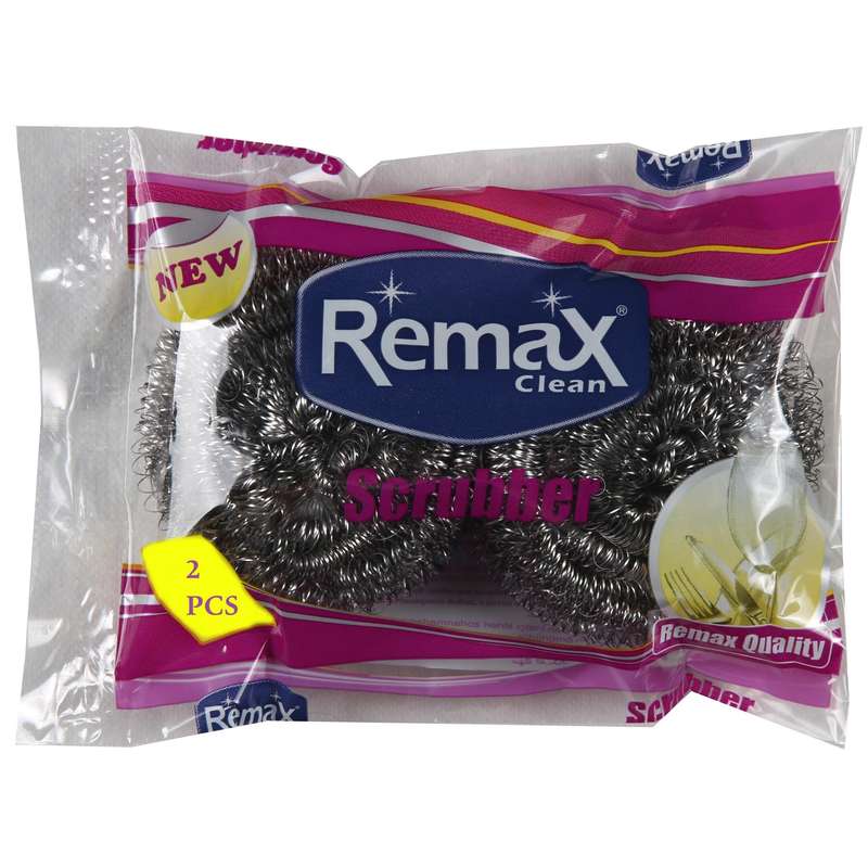 سیم ظرفشویی ریمکس مدل Stainless steel بسته دو عددی