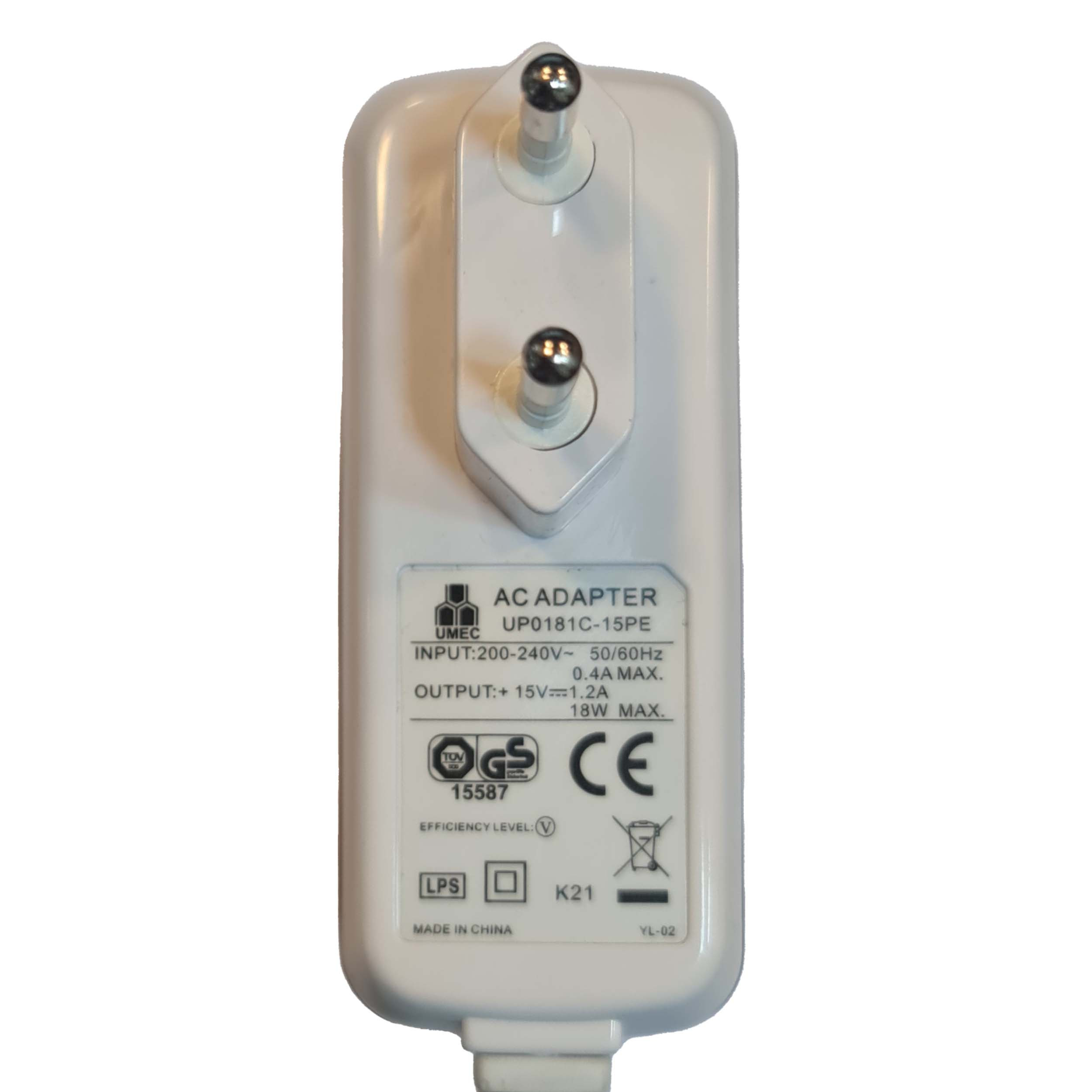 آداپتور 15 ولت 1.2 آمپر مدل KSRE-1512