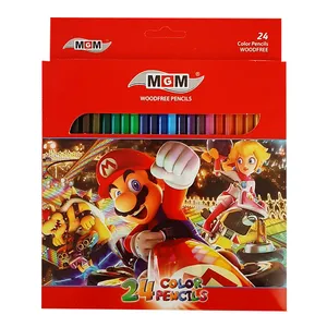 مداد رنگی 24 رنگ ام جی ام مدل ماریو