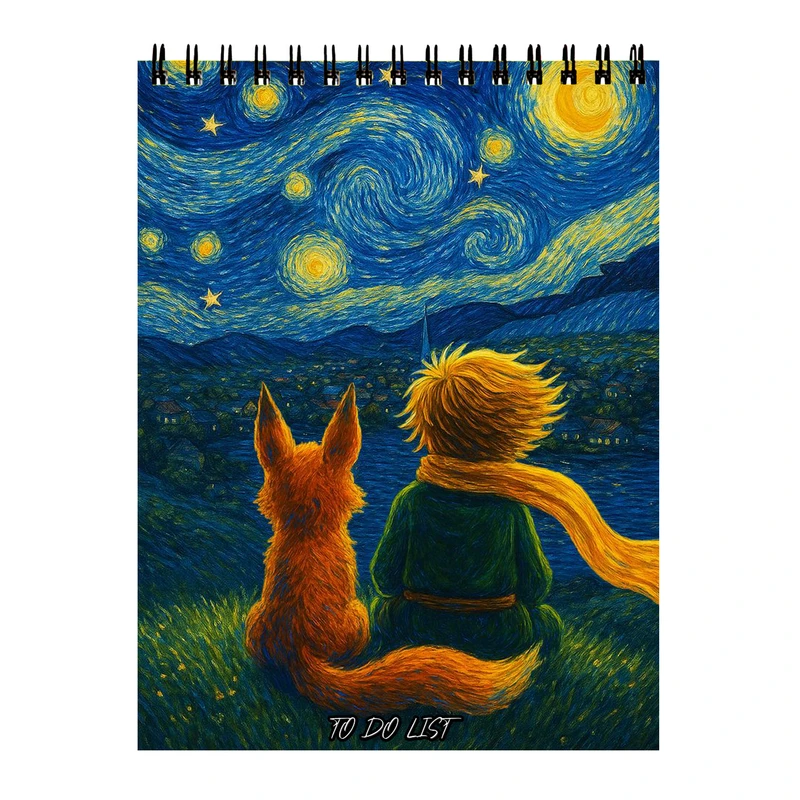 دفتر برنامه‌ریزی 60 برگ مدل شازده کوچولو کد 054