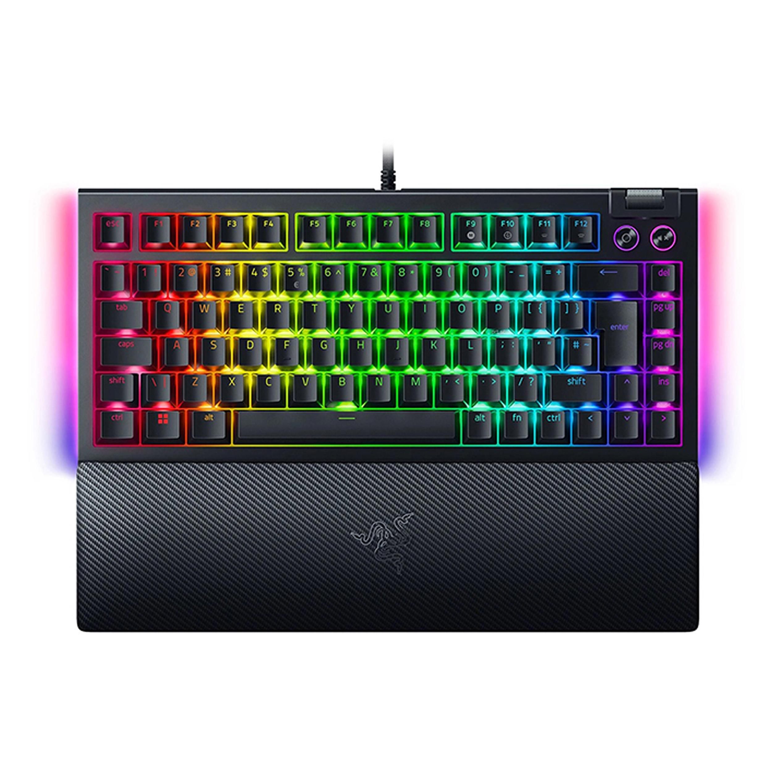 کیبورد مخصوص بازی ریزر مدل RAZER BLACKWIDOW V4 75%