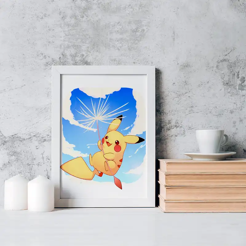 تابلو خندالو مدل  پیکاچو انیمه پوکمون کد 17338