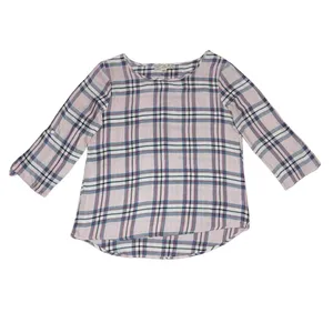 بلوز آستین بلند زنانه مدل چهارخانه 