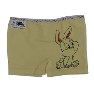 شورت دخترانه طرح خرگوش رنگ زرد