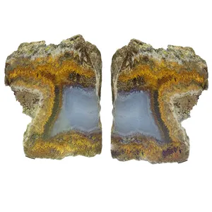 سنگ عقیق مدل جارویی کد P 475 مجموعه 2 عددی