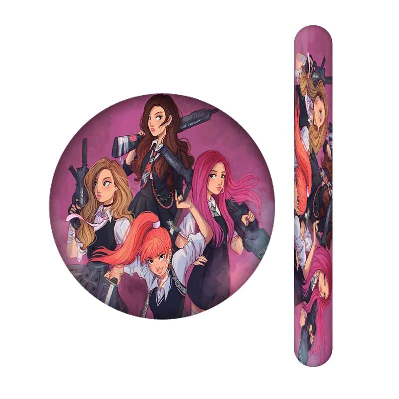سوهان ناخن مندیکس مدل BLACK  PINK کد 2347 به همراه آینه جیبی