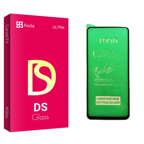 محافظ صفحه نمایش سرامیکی آسدا مدل DS مناسب برای گوشی موبایل شیائومی Redmi Note 9 Pro