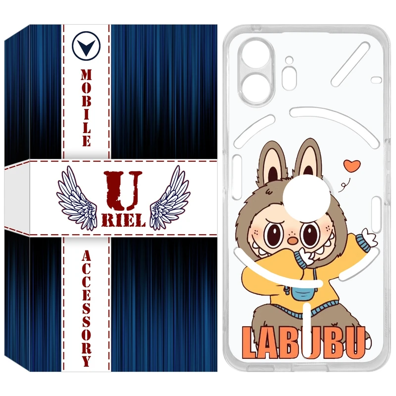 کاور یوریل مدل Clear کد 104 طرح لبوبو مناسب برای گوشی موبایل ناتینگ فون 2