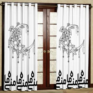 پرده مدل مخمل پانچی کد 1821T2 سایز 200x140 سانتی متر