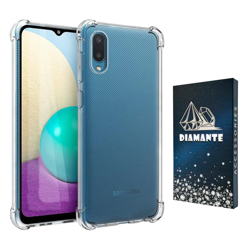  کاور دیامانته مدل shiny navy مناسب برای گوشی موبایل سامسونگ Galaxy A02 / M02