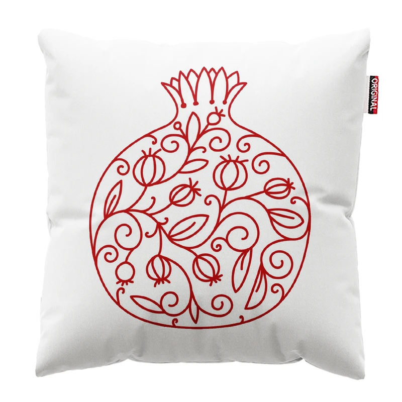  کوسن پاد آفرین طرح انار یلدا کد 3994 سایز 30*30 سانتی متر