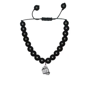 دستبند مهره ای هایکا طرح مشت آتشی کد bd.ha 21