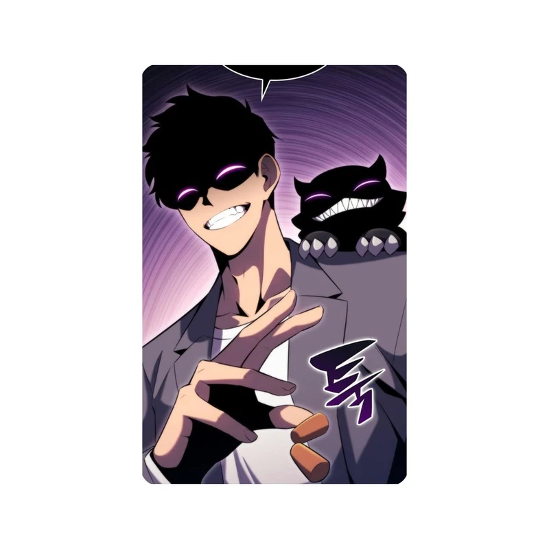 استیکر کارت مدل انیمه طرح سولو لولینگ سونگ جین وو solo leveling sung jin woo کد 5295