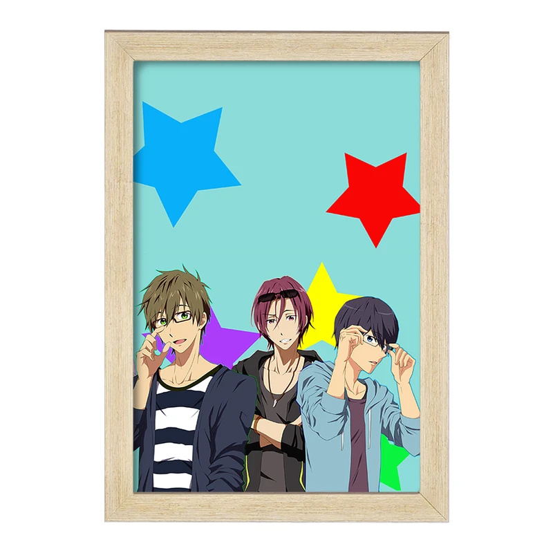 تابلو خندالو مدل رین و ماکوتو و ری انیمه فری تیل Fairy Tail  کد 15618