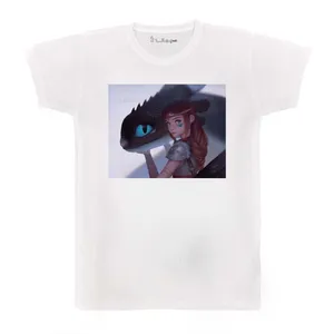 تی شرت بچگانه پرمانه طرح اژدها سواران کد pmt.3950